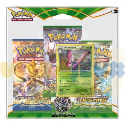  Pok�mon Pack 3 Boosters - Xy Impact Des Destins - Prismillon