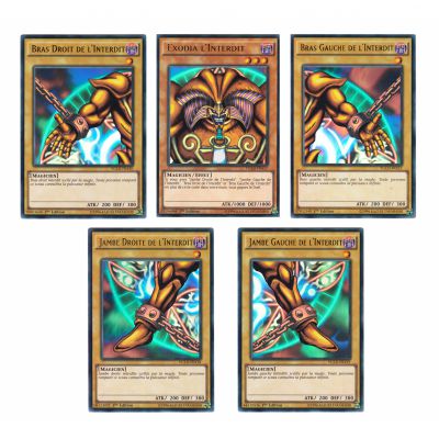 Cartes Spciales Yu-Gi-Oh! YGLD - Lot Exodia L'interdit