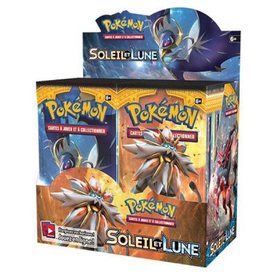 Boite de Boosters Franais Pokmon Boite De 36 Boosters Sl1 - Soleil Et Lune