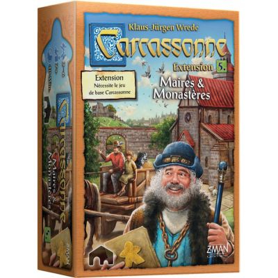 Gestion Carcassonne Carcassonne : Extension 5 Maire & Monastres