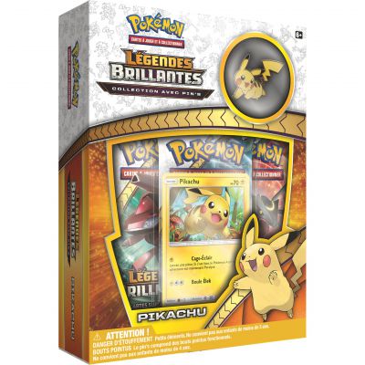 Coffret Pokmon SL3.5 - Collections avec pins Lgendes Brillantes  Pikachu
