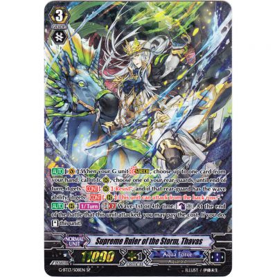 Cartes Spéciales CardFight Vanguard G-BT13/S08EN - Supreme Ruler of the Storm, Thavas