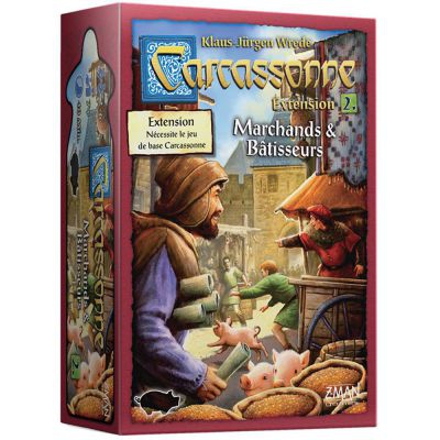 Gestion Carcassonne Carcassonne : Extension 2 - Marchands et btisseurs