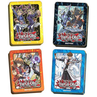 Tin Box Yu-Gi-Oh! Lot De 4 Mega-tin 2017 & 2018 - Yugi, Seto Kaiba, Jaden & Yusei