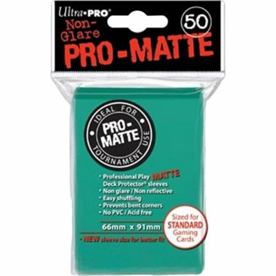 Protges Cartes Standard  Sleeves Ultra-pro Standard Par 50 Vert Aquatique Matte