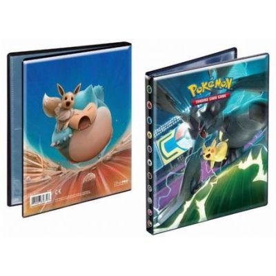 Portfolio Pokmon SL9 - Soleil Et Lune 9 - Duo de Choc - Zekrom/Pikachu & Ronflex/Evoli (10 Feuilles De 4 Cases 80 Cartes)