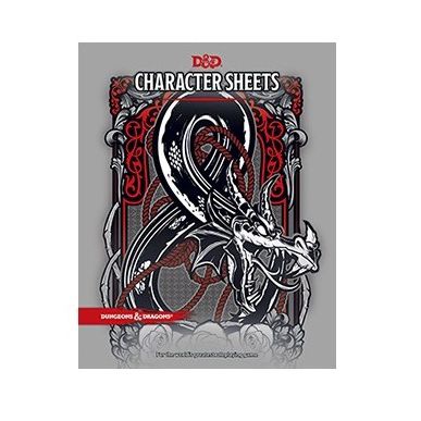 Jeu de Rle Dungeons & Dragons D&D5 - Character Sheets