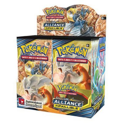 Boite de Boosters Franais Pokmon 36 Boosters SL10 - Soleil Et Lune 10 - Alliance Infaillible