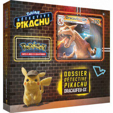 Coffret Pokmon Dossier Dtective Pikachu : Dracaufeu GX