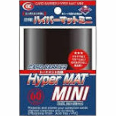 Protèges Cartes Format JAP  Kmc - Mini Black Hyper Mat (Noir & Matte par 60)