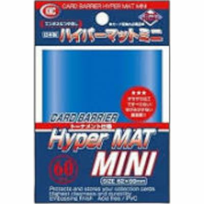 Protèges Cartes Format JAP  Kmc - Mini Blue Hyper Mat (Bleu & Matte par 60)