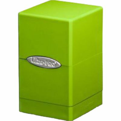 Deck Box  Satin Tower Deck Box Vert Citron ( Compartiment avec Dé )