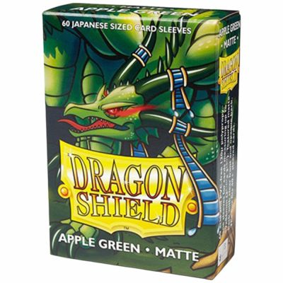 Protèges Cartes Format JAP  Dragon Shield Sleeves Mini Matte - Apple Green - Vert Pomme - par 60