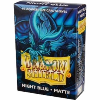 Protges Cartes Format JAP  Dragon Shield Sleeves Mini Matte - Night Blue - Bleu Fonc - par 60