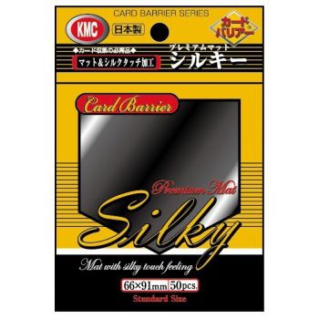 Protèges Cartes Standard  Kmc - Standard - Silky Matte Black (Noir) - par 50