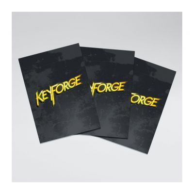 Protges Cartes Standard KeyForge 40 Pochettes Logo Keyforge Noir