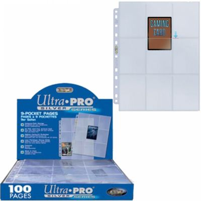 Ultra Pro - Classeur / Feuilles - Lot De 100 Feuilles De 9 Cases - Silver  Series