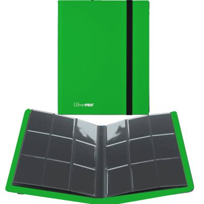 Portfolio A4 - 9 cases  Pro-binder - Eclipse - Lime Green -  360 Cases (20 Pages De 18)