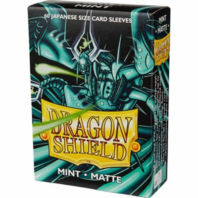 Protges Cartes Format JAP  Dragon Shield Sleeves Mini Matte - Mint - Menthe - par 60