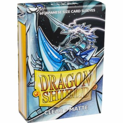 Protges Cartes Format JAP  Dragon Shield Sleeves Mini Matte - Clear - Transparent - par 60