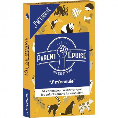 Jeu de Cartes Enfant Parent puis : Kit De Survie J' M'Ennuie