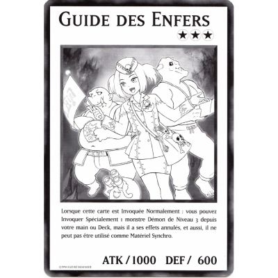 Cartes Spéciales Yu-Gi-Oh! DUOV - Carte Géante Jumbo - Guide des Enfers