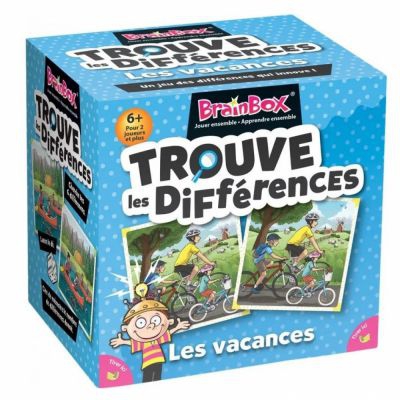 Jeu de Cartes Rflexion BrainBox: Trouve les Diffrences - Les vacances