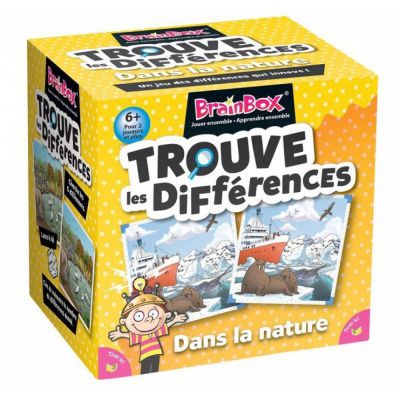 Jeu de Cartes Rflexion BrainBox: Trouve les Diffrences - Dans la nature