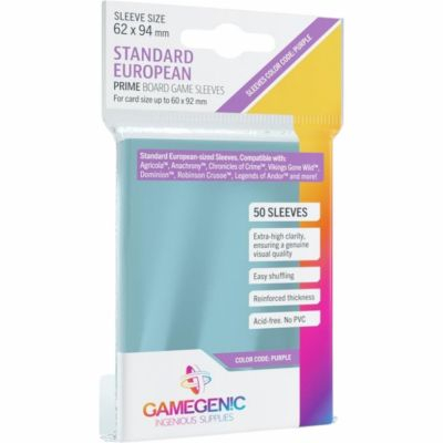 Protges cartes Spciaux  Prime Board Game Sleeves - Standard European (62x94) par 50