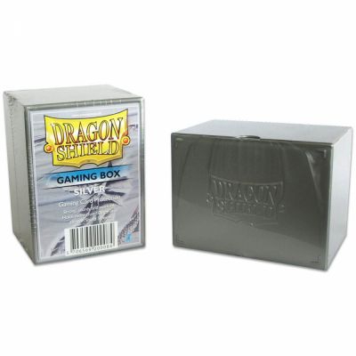 Deck Box et Rangement  Dragon Shield Gaming Strong Box - Rigide Argent - 100 Cartes