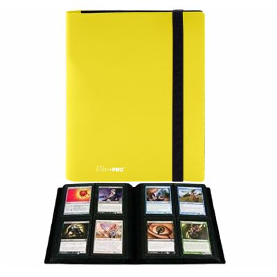Portfolio  Pro-binder - Eclipse - Jaune Citron (Lemon Yellow) - 160 Cases (20 Pages De 8 Cases)
