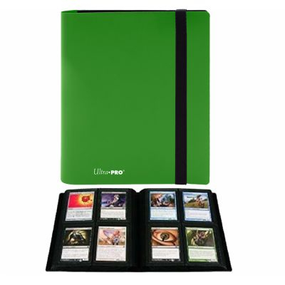 Portfolio  Pro-binder - Eclipse - Vert Citron (Lime Green) - 160 Cases (20 Pages De 8 Cases)