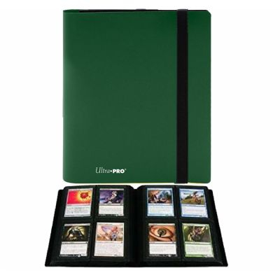 Portfolio  Pro-binder - Eclipse - Vert Foret (Forest Green) - 160 Cases (20 Pages De 8 Cases)