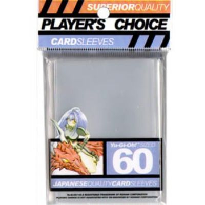 Protges Cartes Format JAP  Player's Choice Yu-gi-oh! Clear/Transparent 