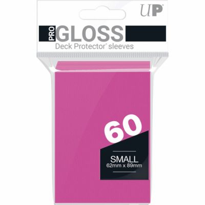 Protges Cartes Format JAP  Sleeves Ultra-pro Mini Par 60 Rose Ptant - GLOSS