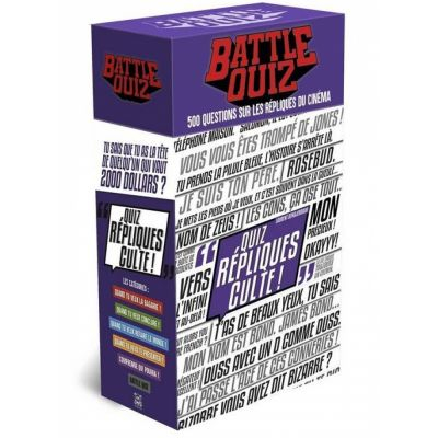 Jeu de Cartes Ambiance Battle Quiz ! spcial Rpliques Culte !