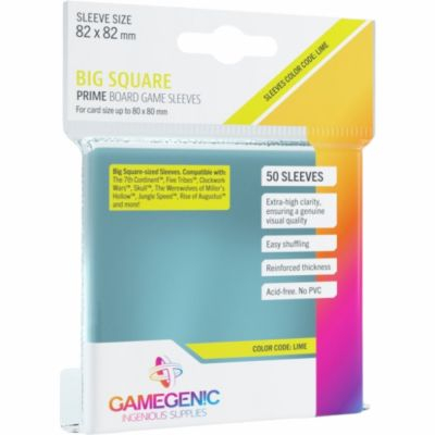 Protges cartes Spciaux  Prime Board Game Sleeves - Big Square (82x82) par 50