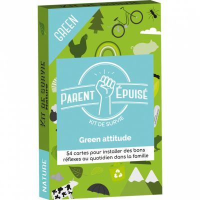 Jeu de Cartes Enfant Parent Epuis� : Kit de survie Green Attitude