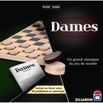 Jeu de Plateau Gestion Jeu de Dames - Srie Noire