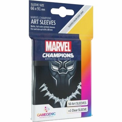 Protges cartes Spciaux  50 Prime Sleeves - 66x91mm Standard Card Game - Marvel Champions Black Panther