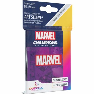 Protges cartes Spciaux  50 Prime Sleeves - 66x91mm Standard Card Game - Marvel Violet