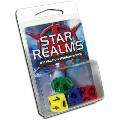 Deck-Building Best-Seller Star Realms : set de 4 dés à 10 faces