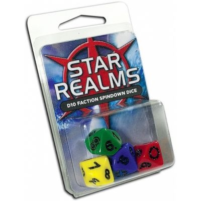 Deck-Building Best-Seller Star Realms : set de 4 ds  10 faces