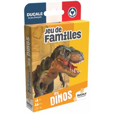 Jeu de Cartes Enfant Jeu de 7 Familles - Les DINOS