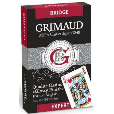 Jeu de Cartes Classique Jeu de 54 cartes - Grimaud Expert - Bridge - Rouge