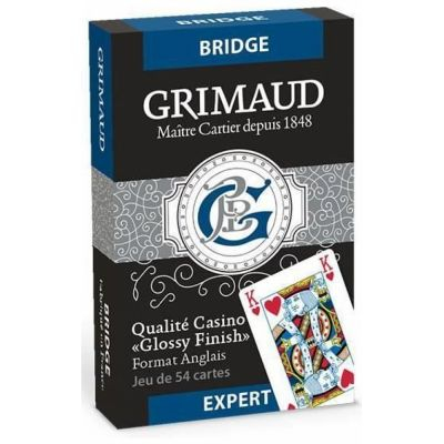 Jeu de Cartes Classique Jeu de 54 cartes - Grimaud Expert - Bridge - Bleu
