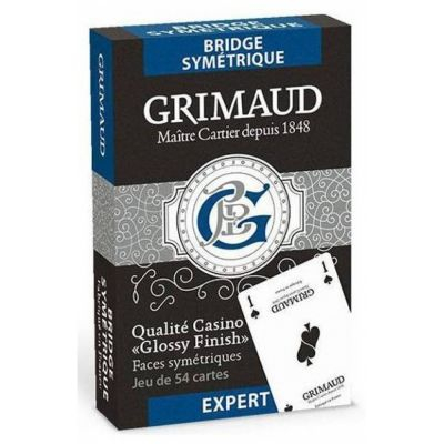 Jeu de Cartes Best-Seller Jeu de 54 cartes - Grimaud Expert - Bridge Symétrique - Bleu