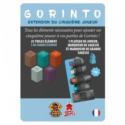 Jeu de Plateau Stratégie Gorinto - Extension du cinquième joueur