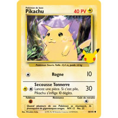 Portfolio 25 ans - Format A5 de 30 Cartes Jumbo Grand Format + Une carte  Pikachu Géante Pokémon - UltraJeux