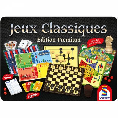 Jeu de Plateau Classique Jeux classiques - dition premium - bote mtallique
